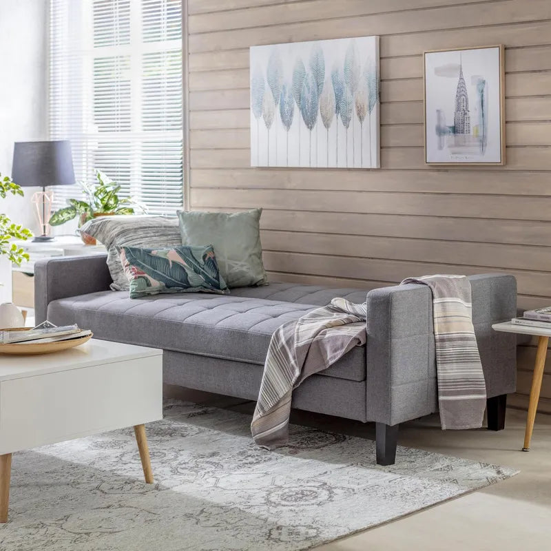 Futón Roma Gris 204x85x81 cm