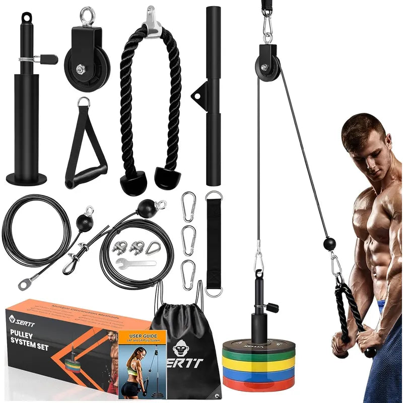 Kit de Ejercicio DIY con Cable y Polea para Gimnasio