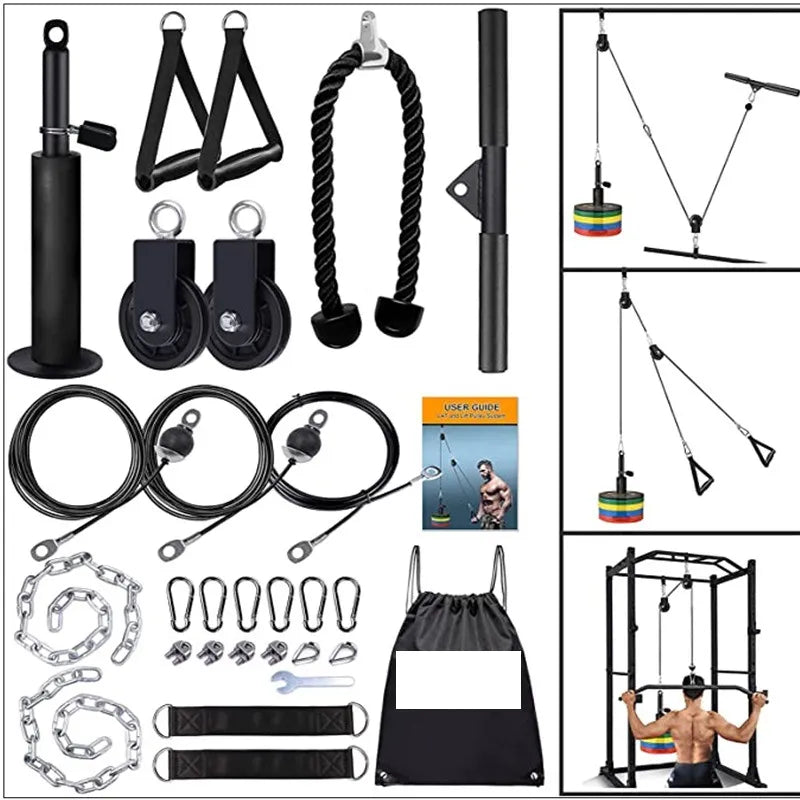 Kit de Ejercicio DIY con Cable y Polea para Gimnasio