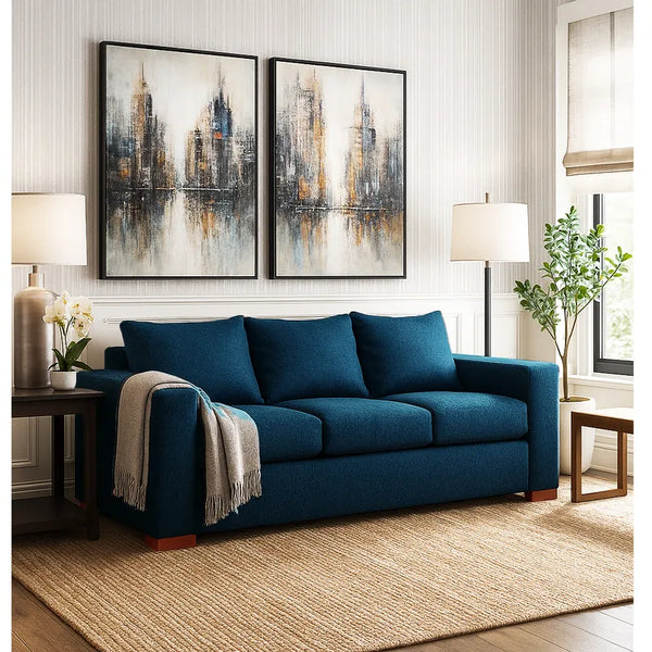 Sofá 3 cuerpos connor 188x77x76 cm